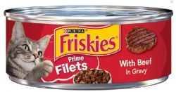 Purina Friskies Prime Filet Beef, Wet Cat Food, 5.5oz
