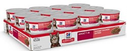 Hills Science Diet Adult Formula Savory Salmon Recipe Canned Wet Cat Food Case of 24, 5.5oz Cans