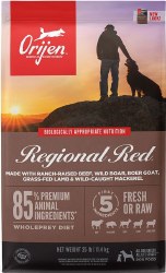 Orijen Grain Free Regional Red Dry Dog Food 25 lbs