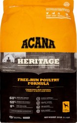 Acana Free Run Poultry Formula with Chicken and Turkey Grain Free Dry Dog Food 25 lbs