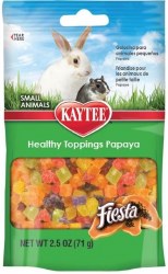 Kaytee Fiesta Healthy Toppings, Papaya, Small Animal Treat, 2.5oz