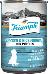 Triumph Puppy Formula Chicken and Rice Recipe Canned Wet Dog Food 13.2oz