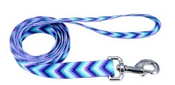 3/8 inch x 6ft Leash Blue V Design