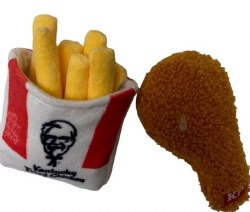 Kfc PlushSoftFries/Drumstic2pk