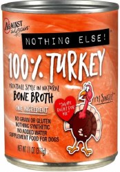 Against the Grain One Ingredient 100  Turkey Formula Canned Wet Dog Food Case of 12, 11oz Cans