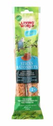 Living World Budgies Honey Treat Sticks 2oz 2 Pack