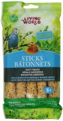 Living World Budgies Honey Treat Sticks 2oz 5 Pack