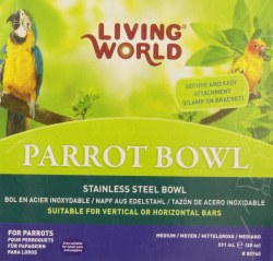 Living World Stainless Steel Cuo, 20oz, Medium
