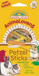 Sunseed Vitakraft AnimaLovins Petzel Sticks Small Animal Treats 3.5oz