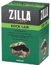 Zilla Rock Lair Naturalistic Reptile Hideaway and Terrarium Accessory, Medium