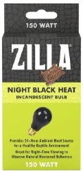 Zilla Incandescent Night Black Heat Reptile Bulb 150W
