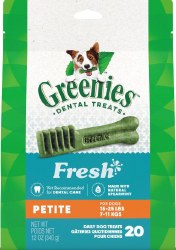 Greenies Fresh Dental Treat Dog 50-100lbs, 12oz 8 count