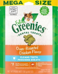 Greenies Feline Chicken Dental, Cat Treat, 4.6oz