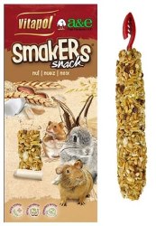 A&ECage Smakers Small Animal Treat Sticks, Nuts, 2 Count