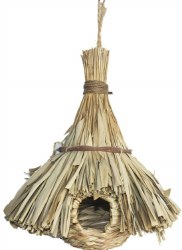 A&ECage Woven Tiki Hut Finch Nest
