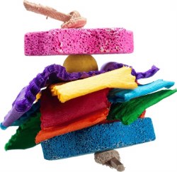 A&ECage Nibbles Pumice Color Splash Small Animal Chew, Small