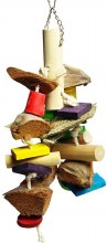 A&ECage Java Wood Chunky Monster Toy, Medium