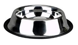 Advance Pet Non Skid Stainless Steel Dish, Dog Bowls, 96oz