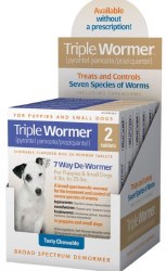 Durvet Triple Wormer 7 Way Dewormer for Medium and Large Dogs, 2 Count