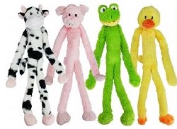 MultiPet Swingin' Slevins Plush Dog Toy, Assorted, 27in