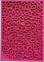 SodaPup Enriching Lick Mat Flower Power, Pink, Small