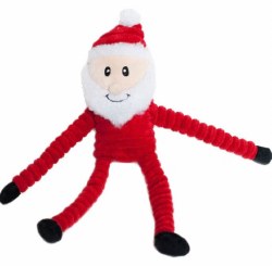 ZippyPawsHolidayCrinkleSantaSm