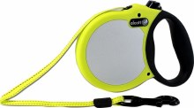 Alcott Adventure Retractable Leash, Safety Yellow, 16', up to 25lb