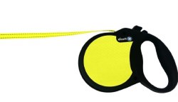 Alcott Adventure Retractable Leash, Safety Yellow, 16', up to 110lb