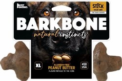 BarkBone Stick Natural Instincts Peanut Butter Flavored Nylon Dog Toy, Extra Large