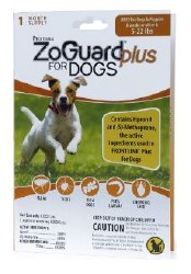 ZoGuard Plus Spot-On Singles for Dogs, Dog Flea, 4-22lb-1 Pack