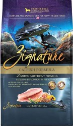 Zignature Limited Ingredient Formula Catfish and Peas Recipe Grain Free, Dry Dog Food, 4lb