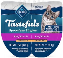 Blue Buffalo Tasteful Spoonless Singles, Wet Cat Food, Case of 10, 2.6oz