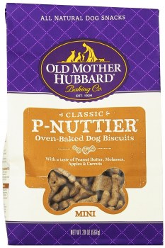 Old Mother Hubbard Classic P Nuttier Mini Biscuits Baked Dog Treats, Dog Biscuits, 20oz