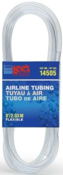 Lee's Airline Tubing, Clear, 8'