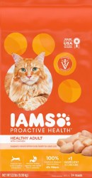 Iams ProActive Health Healthy Adult Formula with Chicken Dry Cat Food 7 lbs