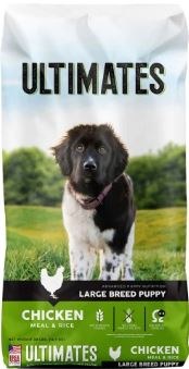 Ultimates Chicken Meal and Brown Rice Large Breed Puppy Formula 28 lbs
