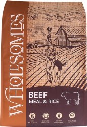 Wholesomes Beef Meal and Rice Recipe Adult Dry Dog Food 40lb