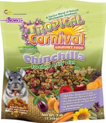 FMBrowns Tropical Carnival Gourmet Daily Diet Chinchilla Food 3lb