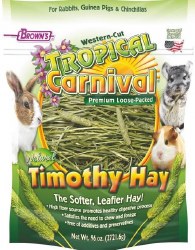 FMBrowns Tropical Carnival Timothy Hay Small Animal Food 96oz