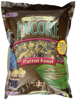 FMBrowns Classic Encore Parrot Bird Food 4 lbs