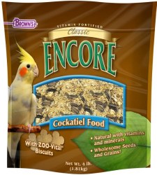 FMBrowns Classic Encore Cockatiel Bird Food 4 lbs
