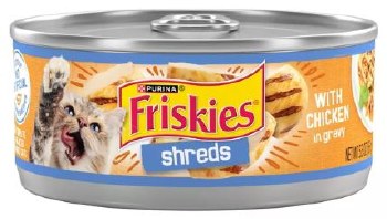 Purina Friskies Shredded Chicken, Wet Cat Food, 5.5oz