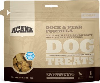 Acana Singles Limited Ingredient Diet Duck and Pear Formula Dog Treats 1.25oz