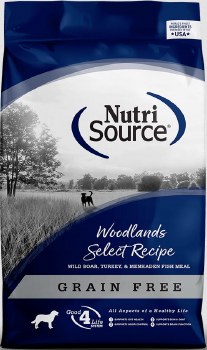 NutriSource Woodland Select Grain Free, Dry Dog Food, 26lbs