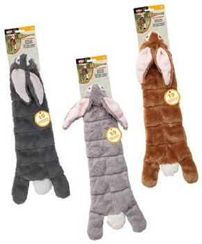 Spot Skinneeez Multi Squeaker Rabbit, Assorted, 20in