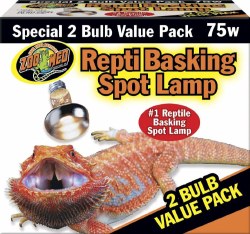 ZooMedLab Repti Basking Spot Lamp, 75W, 2 Count