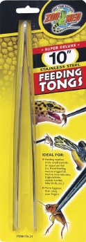 ZooMedLab Stainless Steel Feeding Tongs 10