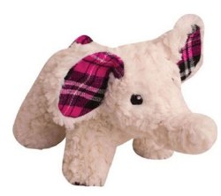 Snugz Ella The Pink Elephant Plush Dog Toy
