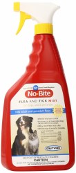 Durvet No Bite Flea and Tick Mist for Cats, Dogs, and Home 32oz