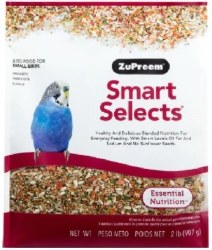 ZuPreem Smart Selects Parakeet Bird Food 2 lbs